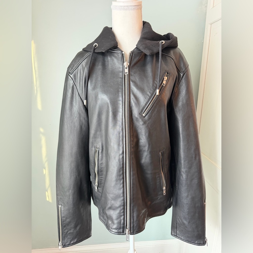 Industry, Black Leather (Lambskin)Men's Jacket
